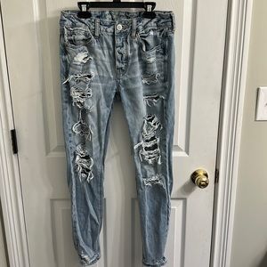 Distressed American Eagle Jeans size 2
